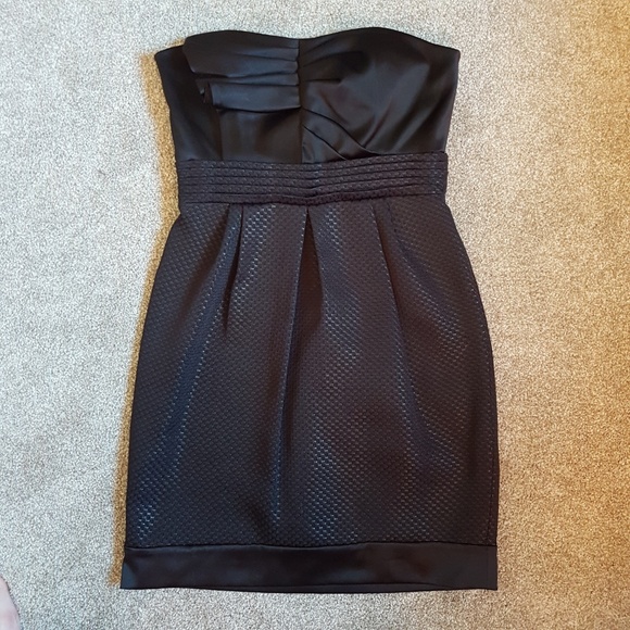 BCBG Size 6 Black Strapless Dress - Picture 1 of 8